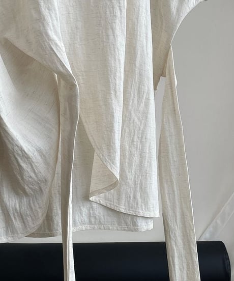 twist hem blouse / 2color　hm2407