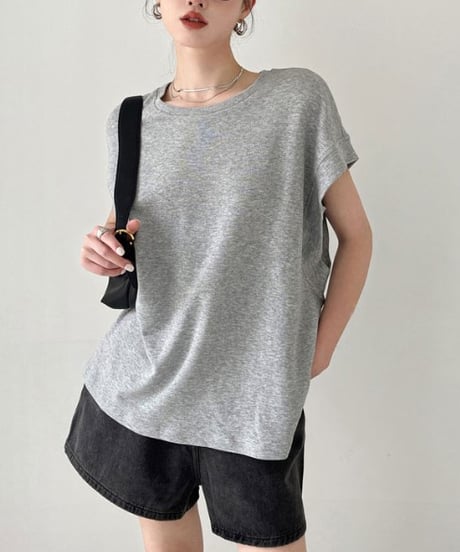 wide shoulder t-shirt / 5color　hm1348