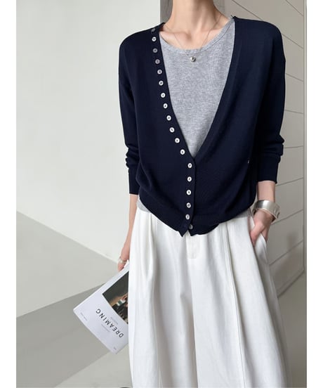 knit cardigan＆camisole / 3color　hm2561