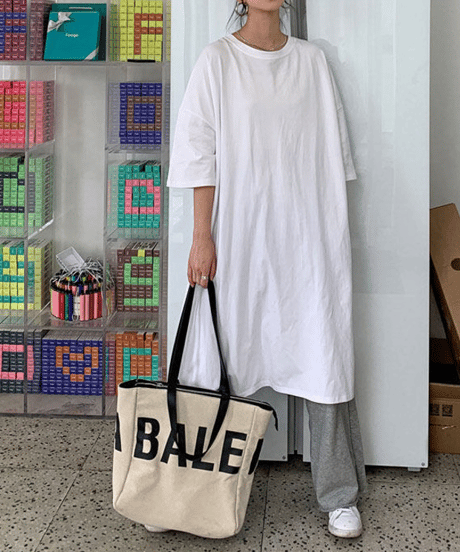 loose t-shirt dress / 9color　hm2940