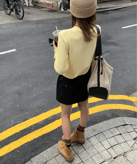 a-line mini skirt / 2color　hm1248
