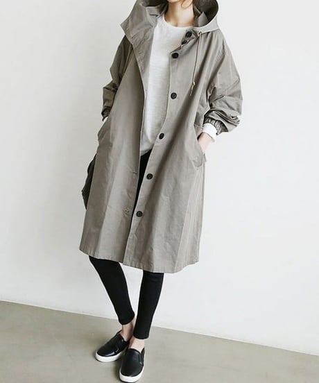 《即納》hoodie spring coat / 5color　hm1990