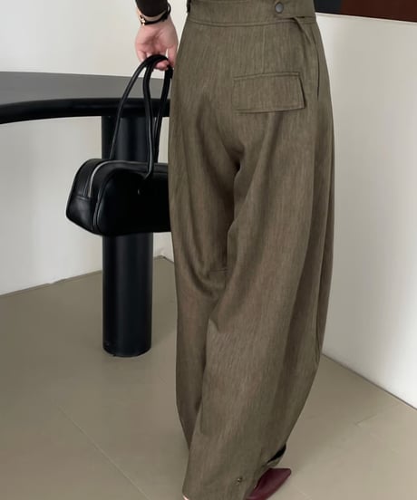 adjustable wide pants / 2color　hm1712