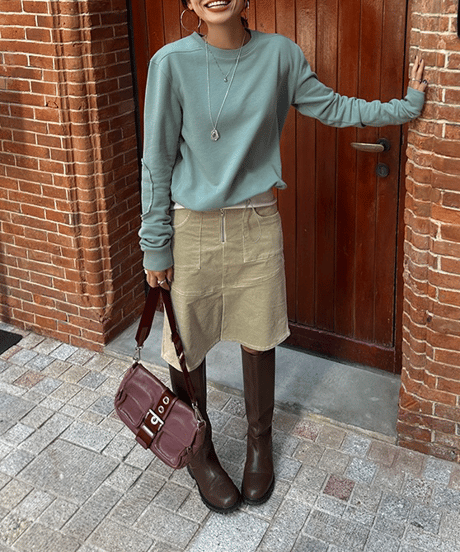 adjustable waist sweatshirt / 2color　hm1697