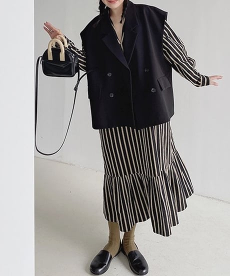 classical striped dress　hm1657