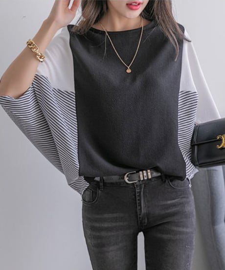 color block top / 7color　hm2971