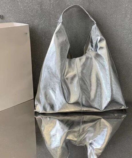 metallic tote bag / 3color　hm1570