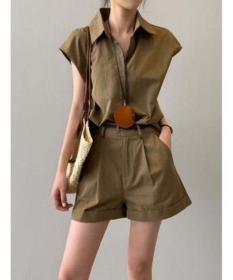 shirt & short pants set / 2color　hm2260