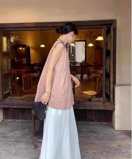 chic backless top / 4color　hm2476