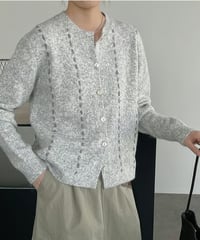 vertical stitch cardigan / 3color　hm2762