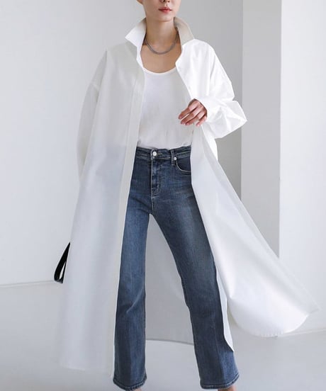 long shirt dress / 2color　hm2146