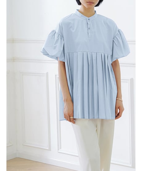 pleated tunic shirt / 5color　hm2961