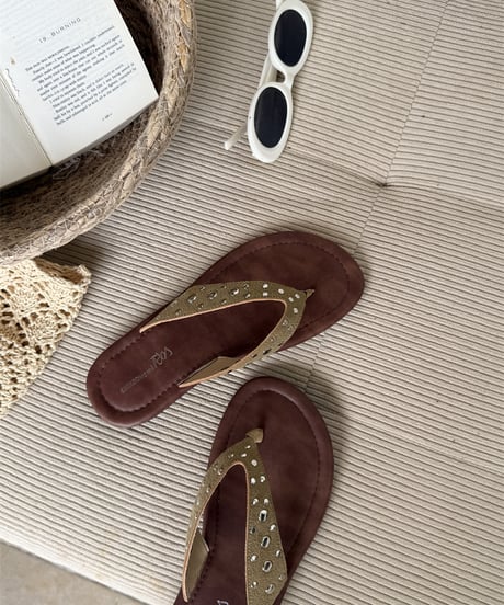 studs strap sandal / 4color　hm2259