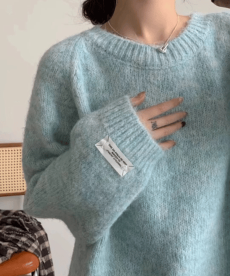 sleeve tag knit / 6color　hm1884