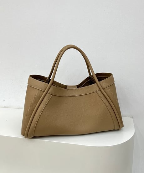 soft leather basket bag / 6color　hm1859