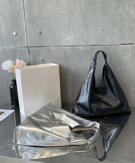 metallic tote bag / 3color　hm1570