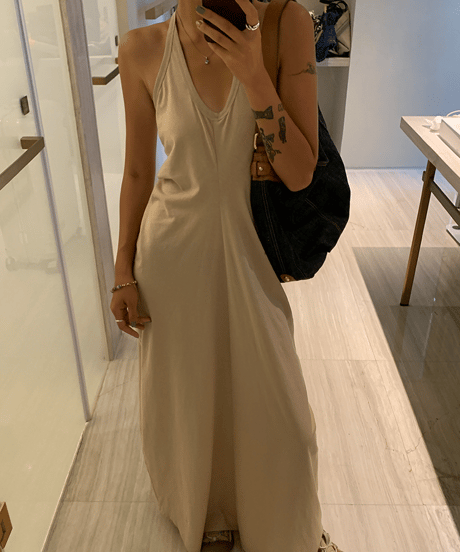 sleeveless slim dress / 5color　hm1615