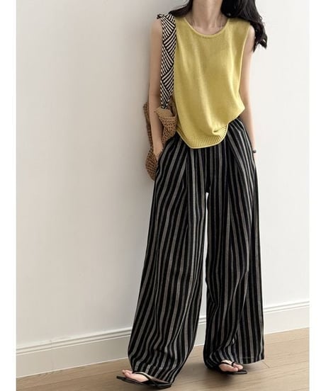 flowy stripe palazzo　hm2224