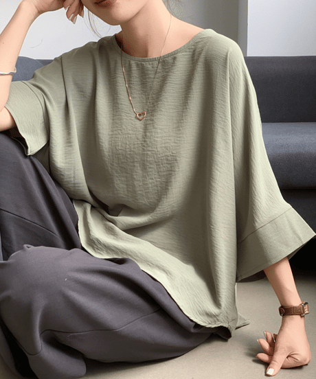 dolman sleeve blouse / 5color　hm2975