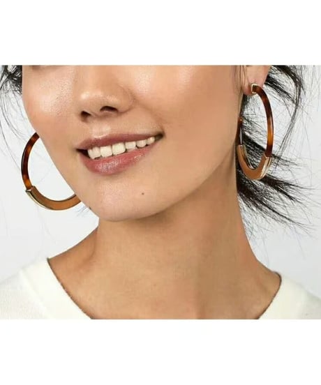 ortoise gold hoop pierce　hm2148