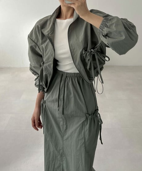 blouson & skirt set-up / 2color　hm2833