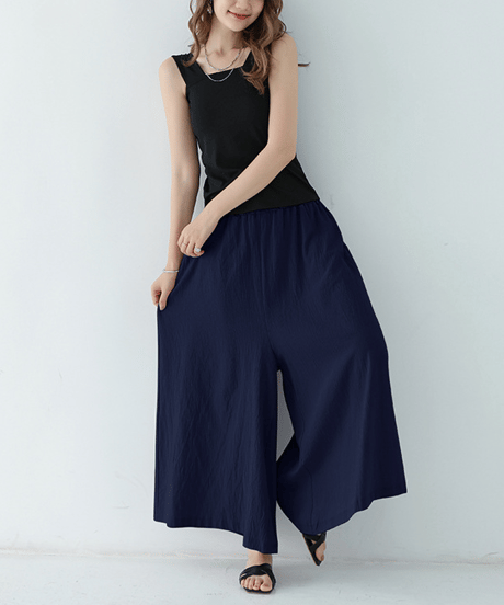 linen wide pants / 12color　hm2936