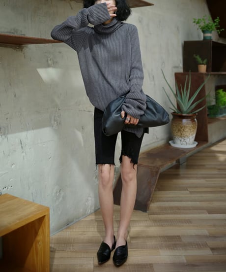 turtleneck sweater / 2color　hm1010