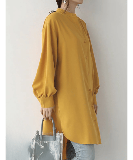 band collar shirt / 5color　hm2884