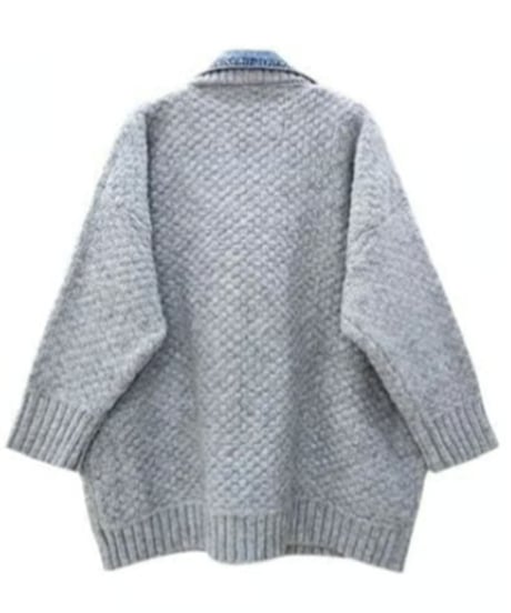 denim & knit cardigan　hm1795