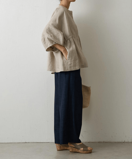 drawstring loose jacket / 2color　hm2985