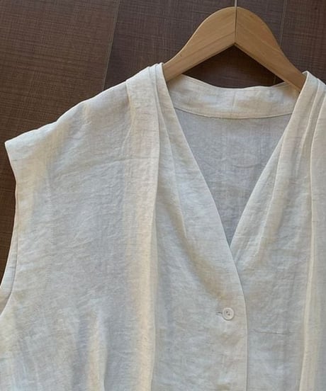 relaxed v?neck blouse / 2color　hm2228