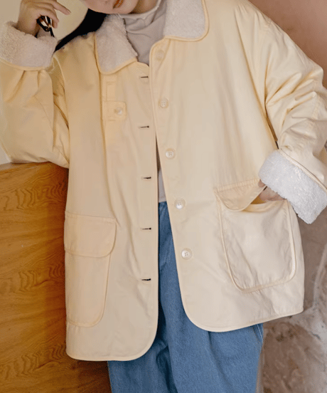 boa padded jacket / 2color　hm2713