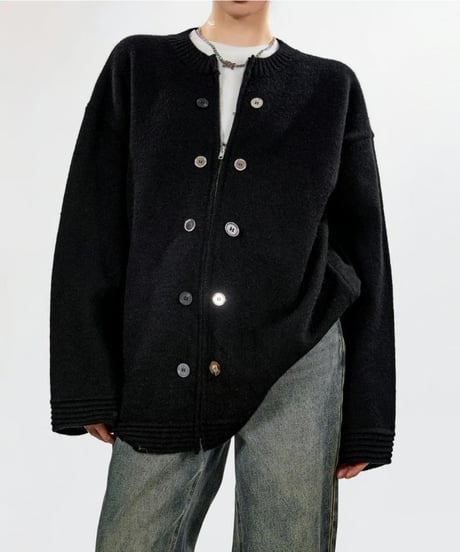 classic knit cardigan / 2color　hm2708