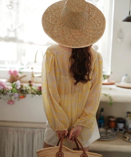 french sheer blouse　hm1711