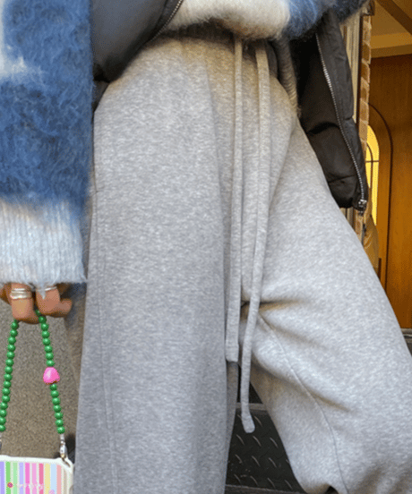 fleece thickened pants / 2color　hm1064
