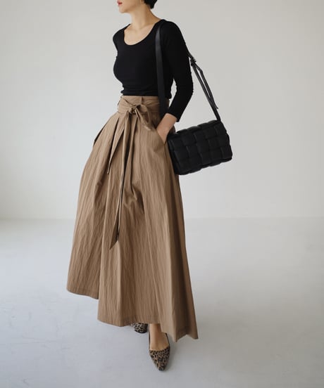 ribbon gaucho pants / 3color　hm1667