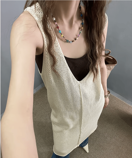 sheer tank dress / 2color　hm2396