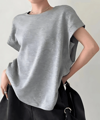 wide shoulder t-shirt / 5color　hm1348