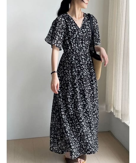 floral flow dress / 2color　hm2409