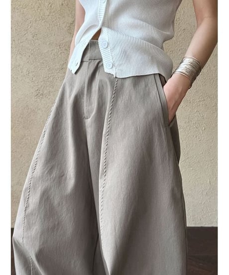cocoon wide pants / 2color　hm2319