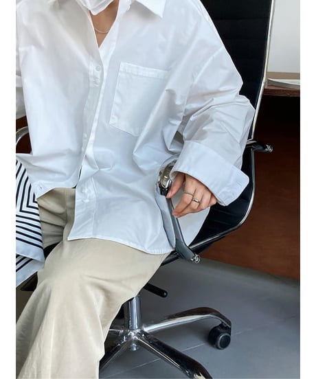 double button shirt / 2color　hm2053