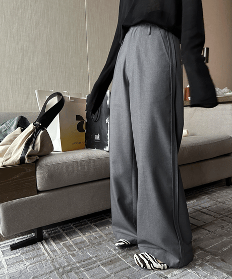wide leg loose pants / 2color　hm1689
