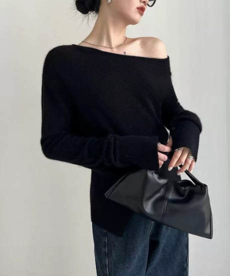 stripe knit top / 2color　hm2620