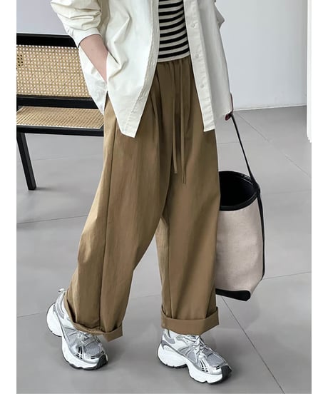 relaxed chino wide pants / 3color　hm2076