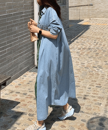 denim long jacket　hm2937