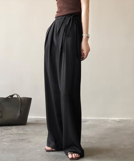 tie-waist wide pants / 2color　hm2444