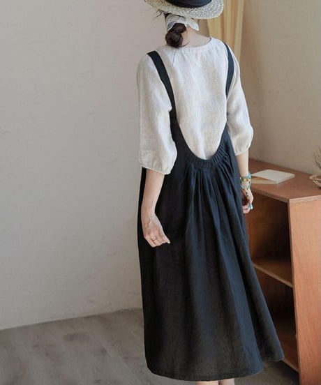 cotton jumperskirt / 2color　hm1470