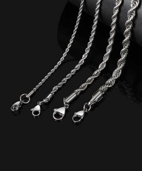 rope chain necklace / 3color　hm2137