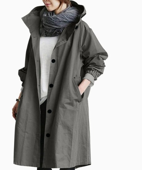 《即納》hoodie spring coat / 5color　hm1990