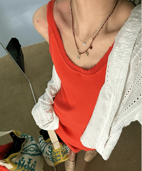 ribbed maxi dress / 2color　hm2349